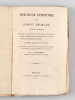 Précis de l'Histoire du Droit Romain, par E. Gibbon, formant le 44e Chapitre de l'ouvrage de cet auteur, intitulé Histoire de la Décadence et de la ...