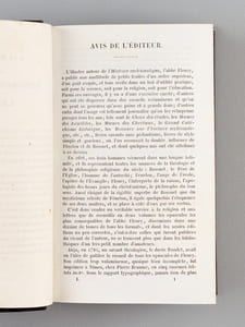 Oeuvres de l'Abbé Fleury (2 Tomes - Complet) Précédées d'un Essai sur sa vie et ses ouvrages [ Contient : ] Traité du Choix et de la Méthode des Etudes - Mémoire pour les Etudes des Missions orientales - Moeurs des Israélites - Discours sur Platon - Fragment de Platon - Discours sur l'Histoire Ecclésiastique - Garnd Catéchisme Historique