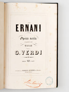 Ernani. Opera Seria un quattri atti