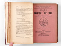 Recueil d'articles de Mme Marie Edmée Vaugeois sur le thème des Rimes et Jeux de l'Enfance en Loire-Inférieure, Rimes et Jeux du Pays Nantais, Jeux et Formulettes du Pays Nantais, Usages et Coutumes du Pays Nantais, Usages et Superstitions de Nantes et de la Loire-Inférieure, Contes et Légendes de la Haute-Bretagne, Contes et Légendes de Fougères, etc... publiés dans la Revue des Traditions Populaires entre novembre 1897 et 1906 [ Avec une L.A.S. de l'auteur et deux feuillets autographes de tables ]