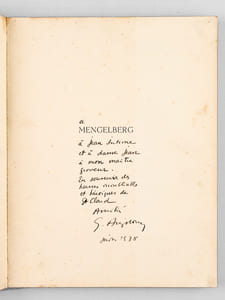 Mengelberg. Sa vie en images par Georges Augsbourg [ Edition originale - Livre dédicacé par l'auteur ]