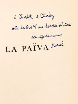 La Païva [ exemplaire dédicacé par l'auteur ]. BOULENGER, Marcel ; (OBERLE, Jean)