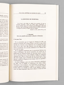 Une revue catholique au tournant du siècle : Durendal 1894-1919