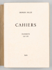Cahiers. Fragments 1940-1962. SALLES, Georges