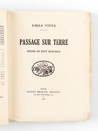 Passage sur Terre. Poème en sept recueils [ Edition originale ]