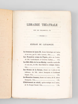 Dettes de Coeur. Pièce en cinq actes, en prose [ Edition originale ]. MAQUET, Auguste