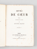 Dettes de Coeur. Pièce en cinq actes, en prose [ Edition originale ]. MAQUET, Auguste