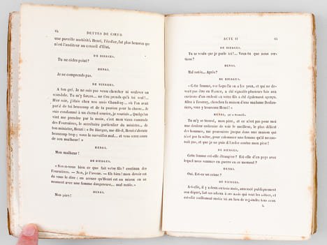 Dettes de Coeur. Pièce en cinq actes, en prose [ Edition originale ]. MAQUET, Auguste
