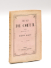 Dettes de Coeur. Pièce en cinq actes, en prose [ Edition originale ]. MAQUET, Auguste