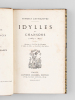 Idylles et Chansons (1864-1870) [ Edition originale ] Hymne - La Clef des Champs - L'Ame en fête - La Chute des Rêves. LAFENESTRE, Georges