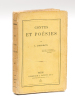 Contes et Poésies [ Livre dédicacé par l'auteur ]. ACKERMANN, Louise