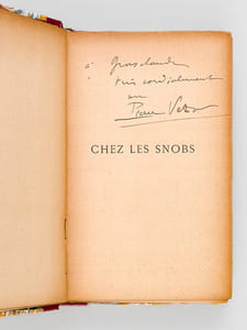 Chez les Snobs [ Edition originale - Livre dédicacé par l'auteur ]