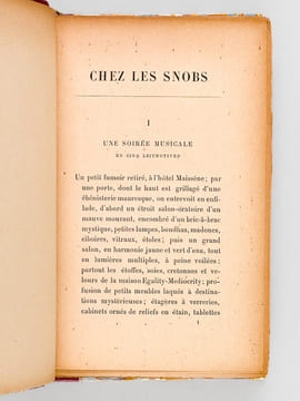 Chez les Snobs [ Edition originale - Livre dédicacé par l'auteur ]. VEBER, Pierre