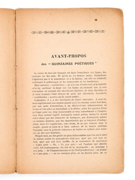 Poëtes Français. Première Anthologie de la Renaissance Contemporaine, précédées des Quinzaines Poëtiques par Robert Veyssié et d'une Etude critique ...