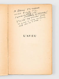 L'Aveu [ Livre dédicacé par l'auteur ]