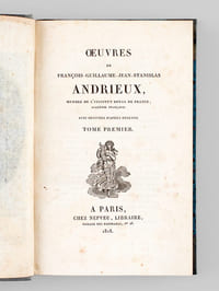 Oeuvres de François-Guillaume-Jean-Stanislas Andrieux (4 Tomes - Complet)