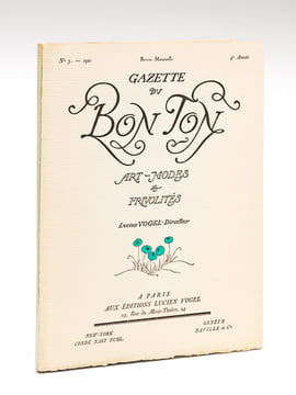 Gazette du Bon Ton. Art - Modes & Frivolités. Année 1921 - 4e Année - Numéro 3 - Revue Mensuelle. Collectif ; VOGEL, Lucien ; BRISSAUD, Pierre ; ...
