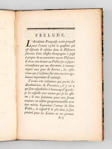 Le Citoyen zélé, ou la Résolution d'un Problème intéressant sur la Multiplicité des Académies. Sujet proposé par l'Académie Françoise [ Edition originale ]
