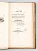 [ Recueil de 5 titres : ] Lettre de M. Sylvain Van de Weyer à M. Ernst Munch [ Edition originale - Livre dédicacé par l'auteur ] [ Suivi de : ] ...