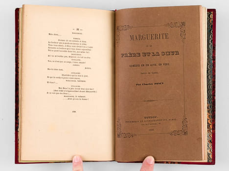 Marguerite ou le Frère et la Soeur, comédie en un Acte, en vers, imité de Goethe [ Réunion de 3 tirages différents de l'édition originale sur papier ...