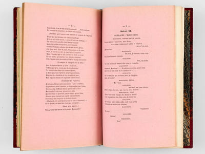 Marguerite ou le Frère et la Soeur, comédie en un Acte, en vers, imité de Goethe [ Réunion de 3 tirages différents de l'édition originale sur papier vélin, papier fort et papier mauve ]