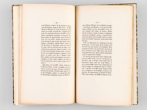 Esquisse d'une Histoire de la Renaissance des Lettres et des Arts en Italie [Edition originale ]  (Discours d'ouverture du Cours de Littérature ...