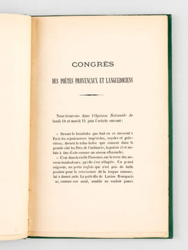 Congrès des Poètes Provençaux et Languedociens réunis à Avignon sur l'invitation de M. William C. Bonaparte Wyse (Exrait du Toulonnais du 18 juin) [ ...