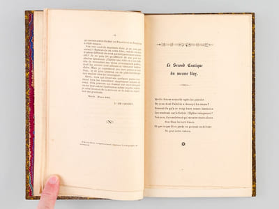 [ Réunion de 11 brochures originales ] Le Deuxiesme Cantique composé par m Feu Roy Henry Troisiesme, Roy de France et de Poloigne, l'an MDCLXXXIX [ Suivi de : ] Quelques mots sur les Bibliothèques Marseillaises  [ Suivi de : ] Déclamation contenant la manière de bien et proprement escrire les gestes des grands hommes Prouvensaux [ Suivi de : ] Mélanges d'Histoire Naturelle. Recherches sur les Fossiles littéraires de la Vieille Province, par Gheroaios le Bouquiniste [ Suivi de : ] Voyages en Provence et autres Fantaisies. Le tout fidèlement extrait et des traduit des Mémoires inédits du Dr. Eric Olimbarius de l'Université d'Uppsal. Fragments inédits des Mémoires du docteur Frédéric-Eric Olimbarius [ Suivi de : ] Précis historique sur la Société de Bienfaisance et de Charité de la ville de Marseille [ Suivi de : ]  Compte-rendu de : Histoire de l'Eglise paroissiale de Notre-Dame et Saint-Michel à Draguignan [ Suivi de : ] Lettres au Docteur Poluphlosboios de Naples sur quelques livres nouvellement imprimés en Provence [ Suivi de : ] Quatrième lettre au Docteur Giacomo Poluphlosboios de Naples [ Suivi de : ] Cinquième lettre au Docteur Giacomo Poluphlosboios de Naples [ Suivi de : ] Sixième lettre au Docteur Giacomo Poluphlosboios de Naples [ Suivi de : ] Septième lettre au Docteur Giacomo Poluphlosboios de Naples