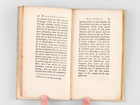 Dissertation critique sur deux ouvrages intitulés : Chronique de Turpin [ Edition originale ]. HUET DE FROBERVILLE, M. Jean-Baptiste
