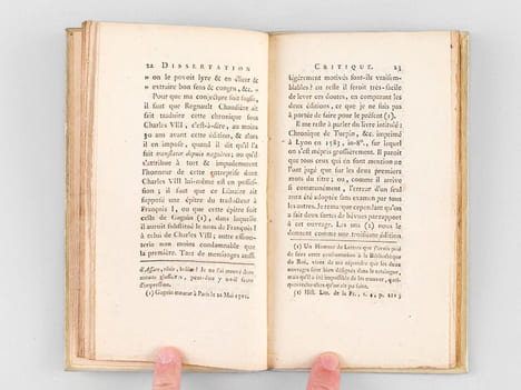 Dissertation critique sur deux ouvrages intitulés : Chronique de Turpin [ Edition originale ]. HUET DE FROBERVILLE, M. Jean-Baptiste