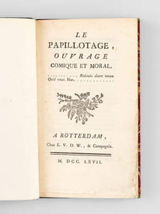 Le Papillotage, ouvrage Comique et Moral