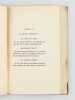 Point de Lendemain, Conte par Vivant Denon [ Edition originale de l'adaptation - Livre dédicacé par l'auteur ]. ANONYME ; DENON, Vivant ; [ ...