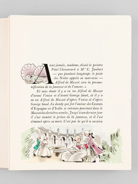 La Mouche [ Exemplaire sur papier Japon avec dessin original et suite ]. MUSSET, Alfred de ; LEP ; [ LEP, Raymond ; LEPRETRE, Raymond ]