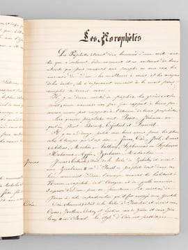 Manuscrit "Extraits d'Histoire" : Notions préliminaires et Histoire Sainte (de "Première époque : de la Création 4963 au Déluge 3307" jusqu'au Livre ...