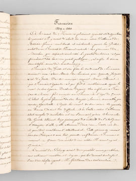 Manuscrit "Extraits d'Histoire" : Notions préliminaires et Histoire Sainte (de "Première époque : de la Création 4963 au Déluge 3307" jusqu'au Livre ...
