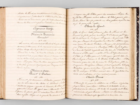 Manuscrit "Extraits d'Histoire" : Notions préliminaires et Histoire Sainte (de "Première époque : de la Création 4963 au Déluge 3307" jusqu'au Livre ...