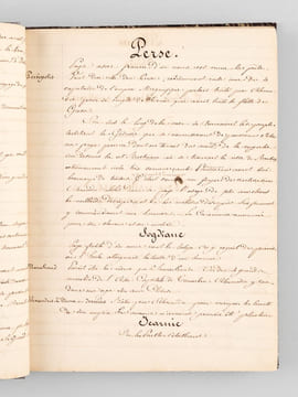 Manuscrit "Extraits de Géographie" : 1er Cours. Notions préliminaires - Asie Mineure (Carie, Lysie, Bithynie, etc...) - Syrie - Phénicie - Palestine - ...