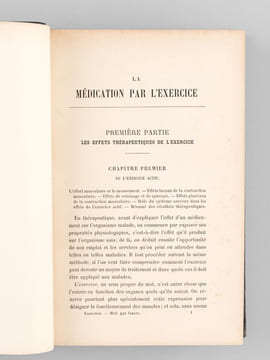 La Médication par l'Exercice [ Edition originale ]. LAGRANGE, Dr. Fernand