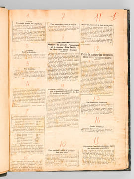 Conseils et Recettes [ 3 années suivies, de 1922 à 1924 : plus de 4500 recettes et conseils pratiques recueillis en 3 volumes, avec table des matières ...