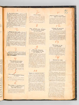 Conseils et Recettes [ 3 années suivies, de 1922 à 1924 : plus de 4500 recettes et conseils pratiques recueillis en 3 volumes, avec table des matières ...