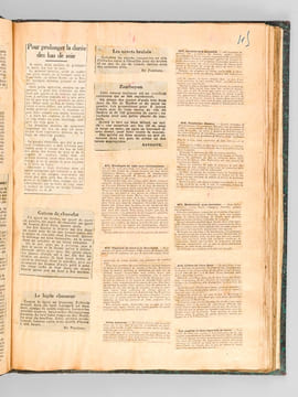 Conseils et Recettes [ Année 1926 : plus de 1000 recettes et conseils pratiques recueillis en 1 volume, avec table des matières manuscrite ] . ...