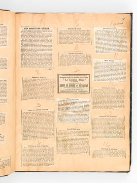Conseils et Recettes [ Année 1926 : plus de 1000 recettes et conseils pratiques recueillis en 1 volume, avec table des matières manuscrite ]. ...