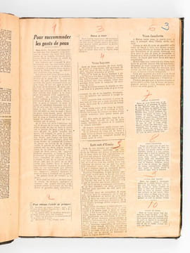 Conseils et Recettes [ Année 1926 : plus de 1000 recettes et conseils pratiques recueillis en 1 volume, avec table des matières manuscrite ]. ...