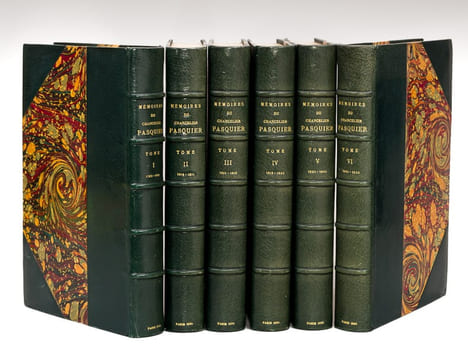 Histoire de mon Temps. Mémoires du Chancelier Pasquier (6 Tomes - Complet) [ Livre dédicacé par le duc d'Audiffret-Pasquier ] I : Première Partie : ...