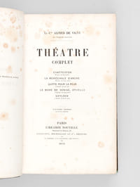 [ Oeuvres - 5 Volumes ] Cinq-Mars ou une conjuration sous Louis XIII ;  Stello ; Servitude et Grandeur militaires ; Théâtre complet (Chatterton, la Maréchale d'Ancre, Quitte pour la peur, Le More de Venise, Shylock) ; Poëmes antiques et modernes