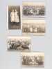 Lot de 5 cartes postales annotées : Prisonniers tchèques [ Souvenir des prisonniers tchèques St Pierre des Corps le 8 janvier 1918 ] - Cercle de ...