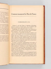 Comment moururent les Rois de France.