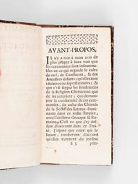 Conformité des Cérémonies Chinoises avec l'Idolâtrie grecque et romaine. Pour servir de confirmation à l'Apologie des Dominicains Missionnaires de la Chine [ Edition originale ]