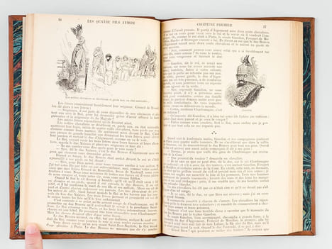 Histoire des Quatre Fils Aymon, Très Nobles très vaillants chevaliers (2 Parties - Complet). ROBIDA, Albert ; SALES, Pierre ; D'ALBIGNAC, Jean