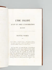L'Inde Anglaise avant et après l'Insurrection de 1857 (2 Tomes - Complet)